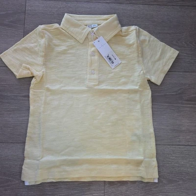 Polo Janie And Jack Boys The Slub talla 3 amarillo  Foto 1 de 2