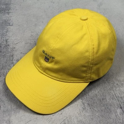 GANT Clásico Logo Amarillo Algodón Verano Correa Béisbol Papá Hombres’s Gorra Sombrero OS Foto 1 de 4
