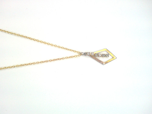 VETEMENTS Collana con ciondolo girocollo tono oro per donna costume moda