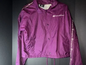 Champion Damen Coaches Jacke Windbreaker Frühlingsmantel Größe M Rosa Lila Med - Bild 1 von 7