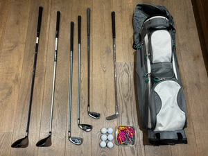 Ladies Half Golf Clubs Set (6 Clubs) + NEW Golf Cart Bag - Cobra/Cleveland Etc - Picture 1 of 24
