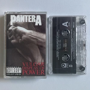 Pantera Vulgar Display Of Power Cassette Tape ATCO 1992 Metal Rare OOP Walk - Picture 1 of 6