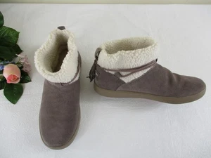 Koolaburra by UGG Isana Suede Booties Faux Fur Ankle Boots size 7, 38 - Picture 1 of 11