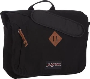 JanSport Crosstalk Shoulder, Messenger Back to school / Study Bag -Black - Picture 1 of 4