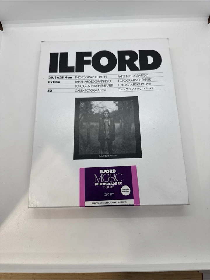 Ilford Multigrado V RC Deluxe Brillante 8x10 50 Hojas NUEVA CAJA UN POCO DAÑADA Foto 1 de 1