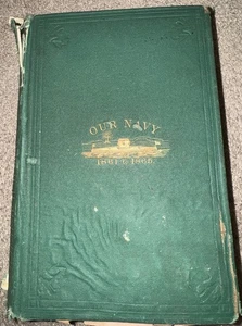1867 1st ed American Navy Officers Illustrated Farragut Civil War Ironsides Ship - Picture 1 of 5