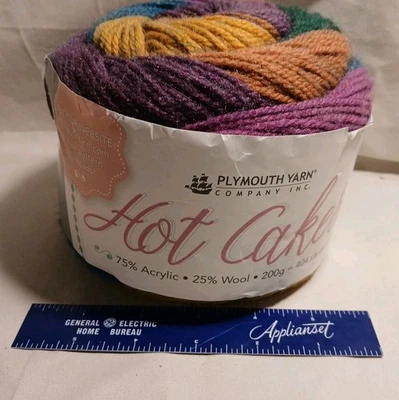 1  Plymouth  Multi-Color Hot Cakes 200 gr Skein  75% Acrylic 25% Wool Blend New! - Image 1 of 4