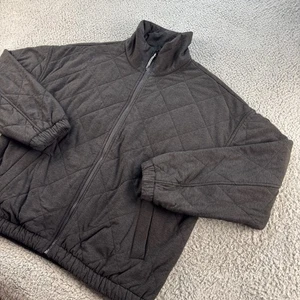 Vuori Halo Insulated Jacket Womens Large Black Heather Primaloft Soft Dreamknit - Picture 1 of 14