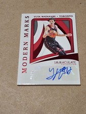 2020-21 Immaculate Collection Yuta Watanabe Modern Marks Auto 6/25 Raptors