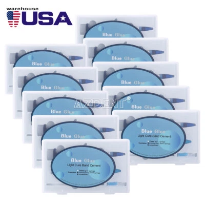 10X Dental Adhesive Light Cure Band Cement Blue Glue Kit for Orthodontic Bracket - Image 1 of 4