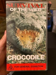 SURVIVAL OF THE WILD CROCODILE VHS Cassette Tape Time Life Video 1990 - Picture 1 of 3