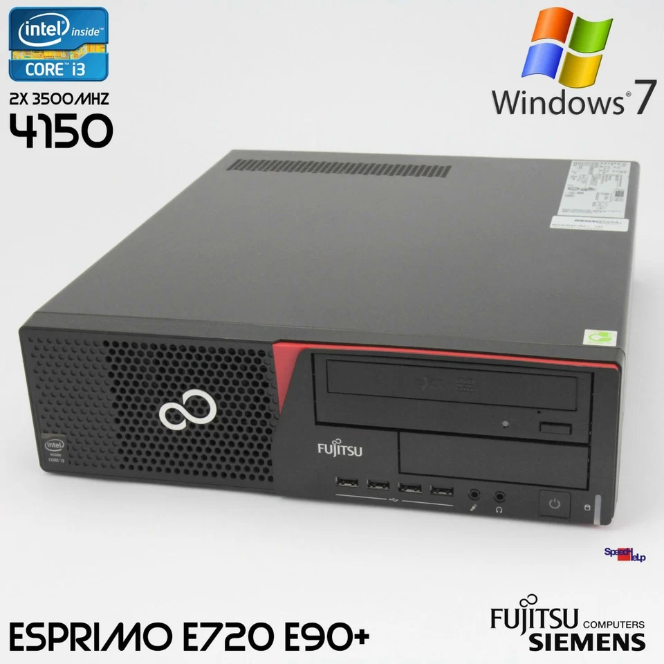 Pc Computer Fujitsu Esprimo E720 E90+ D3221 Intel Core I3 4150 Rs-232 500Gb 2Gb - Image 1 of 4