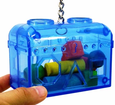 SWEET FEET & BEAK 60019 LARGE TREASURE CHEST birds foraging toys cages parrot plastic unbreakable
