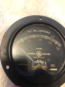 GE General Electric DC Milliamperes Model 8D041 Meter 0-40 Gauge VTG (3/2) DO41 - Picture 1 of 8