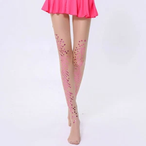 New Fish Scale Tights Stockings Mermaid Pantyhose Dance Gymnastic Clubwear Shiny - Picture 1 of 17