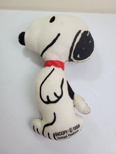 VTG 1958 Peanuts Snoopy United Syndicate Feature Plush Stuffed Animal Pillow 15" - Picture 1 of 10