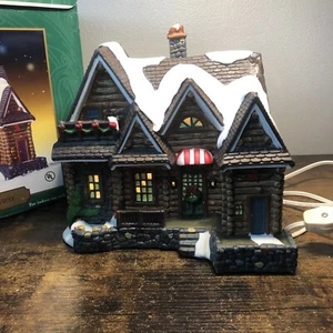 Chistmas Santa's Workbench 2001 Hunter's Hideaway Victorian Series Porcelain - Picture 1 of 15