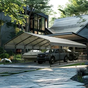 Outdoor Carport Metal Carport Heavy Duty Carport Car Canopy Car Tent 20'x30' - Picture 1 of 10