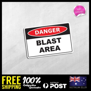 DANGER - BLAST AREA Self Adhesive Stickers Decals Workshop Safety Sign DGR070 - Picture 1 of 1
