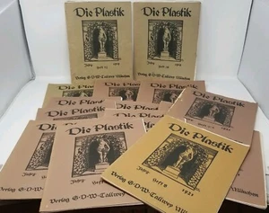 1919-1921  Die Plastik German Art Magazines  Lot OF 16 - Picture 1 of 12