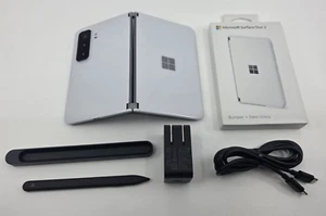 Very Good Microsoft Surface Duo 2 Glacier 128GB Unlocked 5G +$220EXTRAS - Photo 1 sur 12