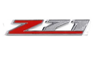 OEM NEW Front Grille Z71 Emblem Badge Chrome w/ Red 14-20 Chevrolet GMC 23432559