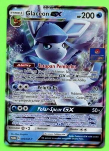 Gimnasio Indonesian Glaceon GX JCC promoción 095/SM-P - casi como nuevo Pokémon vendedor de EE. UU. - Imagen 1 de 2