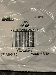 10 PACK ILCO 1646 BO1 KEY BLANK NICKEL PLATED BRASS 5 PIN AA00019472 NEW SEALED - Picture 1 of 2