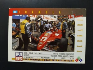 PIEMMECI FORMULA 1 ANNO 1995 TEAM FERRARI n. 60 NEW CARD - Imagen 1 de 2