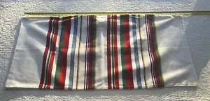 Crate and Barrel Holiday Stripe White Pillow Cover 100% Cotton - Picture 1 of 5