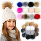 12cm Faux Fur Plush Balls Hairball for DIY Craft Hat Fluffy Keychain Decoration