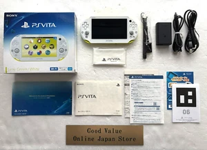 Sony PS Vita PCH-2000 ZA13 Lime Green White Wi-Fi Console Used from Japan - Picture 1 of 24