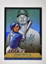 2022 Series 2 Fresh Faces Black Foil #FF-2 Bobby Witt Jr. /75 - Royals!