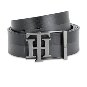 Tommy Hilfiger Herren Echtleder Wendbar Formelle, Freizeit Gürtel Grau & Schwarz - Bild 1 von 7