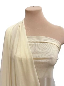 POWER MESH STRETCH FABRIC NUDE BEIGE 58" WIDE BTY, COSTUME, DANCE, - Picture 1 of 11