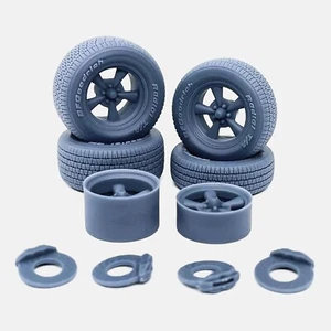 1/24 Resin 15 Zoll Pacer Supreme Felgen, BFGoodrich Radial T/A Reifen und Bremsen - Bild 1 von 8