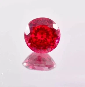 AAA Flawless Beautiful Pigeon Blood Red Ruby 9.16 Ct Loose Round Gemstone Cut - Picture 1 of 6
