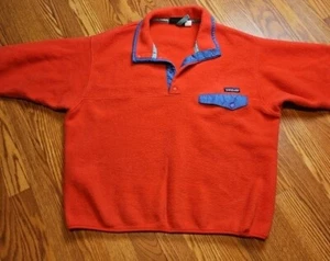 Vtg Patagonia 1990s Snap T Men Jacket Large Fleece Synchilla Made In USA - Picture 1 of 11