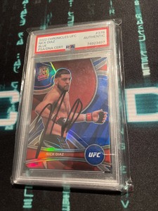 2022 Panini Chronicles UFC Spectra Blue #378 Nick Diaz /99 On Card Auto Psa/dna