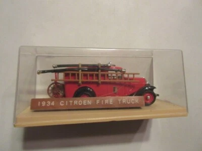 Camión de bomberos Citroen Des Sapeurs Pompiers 1934 fundido a presión Solido Foto 1 de 2