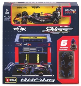 PIT STOP SET REDBULL RB19 N.1 MAX VERSTAPPEN 2023 1:43 BURAGO - Foto 1 di 1