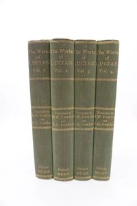 1905 Works of Lucian of Samosata by H. W. Fowler and F. G. Fowler 4 Vol. Set - Picture 1 of 22