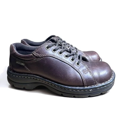 Zapatos De Colección Y2K Eastland Para Mujer 7.5 Cuero Marrón Oxford Windsor Suela Gruesa Foto 1 de 4