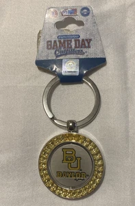 Baylor Bears BU Game Day College Licensed Heavy Metal Spinner Embellish Keychain - Picture 1 of 5