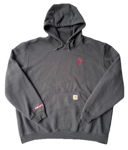 Carhartt Hilti Tools 75 Years Hoodie 2XL Sweatshirt Manufacturing Carpenter K121 - Picture 1 of 10