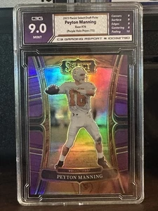 2023 Panini Select Draft Picks Purple Holo Prizm Peyton Manning 06/75 S/P - Bild 1 von 3