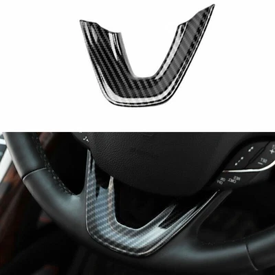 For Lincoln Nautilus MKX 2016-2023 Carbon Fiber Steering Wheel U Sheet Cover 1PC - Image 1 of 4