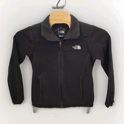 Chaqueta The North Face Talla Pequeña Cremallera Completa Negro Denali Polar Abrigo TNF Exterior Foto 1 de 4