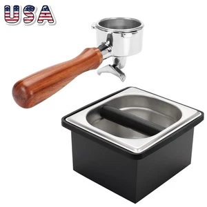 54mm Portafilter For Breville BES870XL BES840XL BES810BSS Espresso Knock Box - Picture 1 of 21