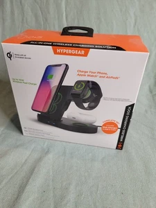 Station de charge sans fil HyperGear 3 en 1 - Photo 1 sur 3